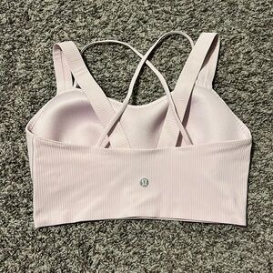 Like a Cloud Longline Ribbed Bra
Light Support, D/DD Cups - size 6 light pink